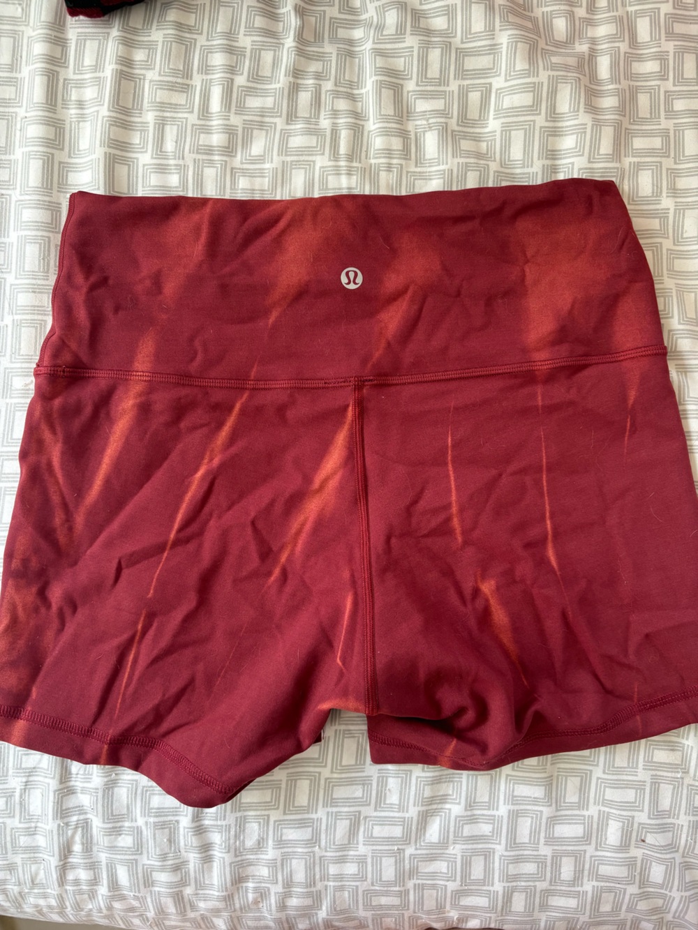 lululemon athletica High-Rise Burgundy Workout Shorts